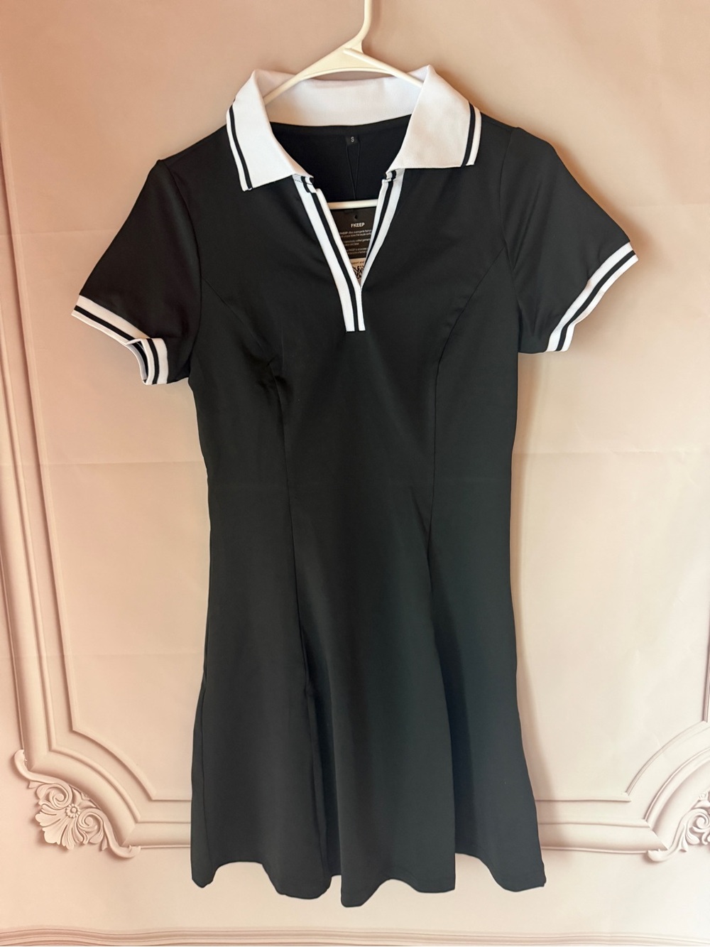 FKEEP ✨ Women's Tennis/Golf Dress Size S NWT Black/White